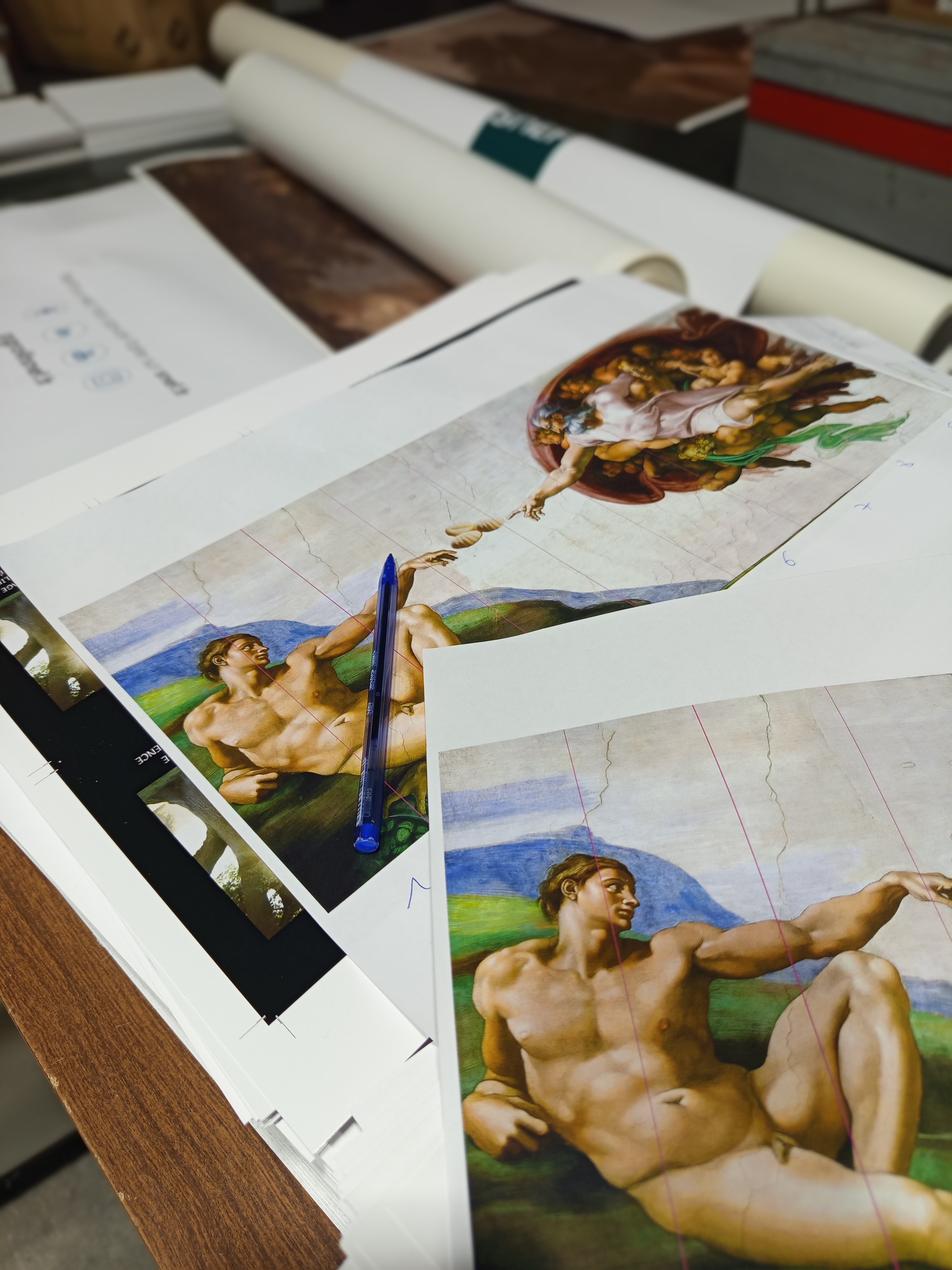 Maquette projet grand format décoration plafond